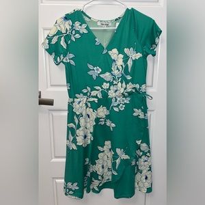 Mia Chica NWT Short Summer Blue Green Floral Dress Juniors XL